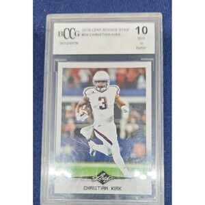 2018 Leaf Christian Kirk Rookie Star RC #04 BCCG 10 Mint Or Better Cardinals
